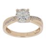 9ct Yellow Gold 0.20ct Brilliant Cut Diamond Cluster Ring
