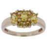 9ct Yellow Gold Yellow Sapphire Cluster Ring