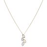 9ct Yellow Gold 0.10ct Diamond Fancy Pendant and Curb Chain 18"