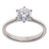 Platinum 1.25ct Brilliant Cut Lab Grown Diamond Solitaire Ring