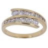 18ct Yellow Gold 1.00ct Brilliant Cut Diamond Crossover Ring