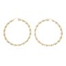 9ct Yellow Gold Twist Hoop Earrings