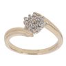 9ct Yellow Gold 0.15ct Diamond Cluster Ring