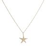 14ct Yellow Gold Star Fish Pendant and Chain 18"