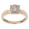 9ct Yellow Gold 0.40ct Brilliant Cut Diamond Cluster Ring