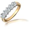 18ct Yellow Gold 1.00ct 5 Stone Diamond Ring