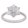 9ct White Gold 1.00ct Lab Grown Diamond Cluster Ring