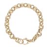 9ct Yellow Gold Patterned And Plain Belcher Bracelet 9.5"