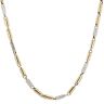 18ct Yellow and White Gold Greek Key Chain 24"