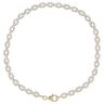 14ct Yellow Gold Cubic Zirconia Fancy Bracelet 7.5"