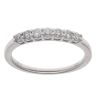 9ct White Gold 0.25ct Diamond Seven Stone Eternity Ring
