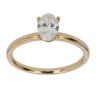 18ct Yellow Gold 0.50ct Oval Cut Lab Grown Diamond Solitaire Ring