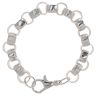 Sterling Silver Patterned And Plain Belcher Bracelet 9"