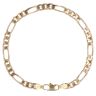 9ct Yellow Gold Figaro Bracelet 8"