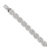 18ct White Gold 11.70ct Brilliant Cut Diamond Cluster Bracelet 7.5"