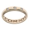 9ct Yellow Gold 0.15ct Diamond Trilogy Clogau 3.9mm Wedding Band