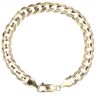 9ct Yellow Gold Curb Bracelet 8"
