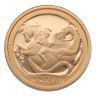 2018 Elizabeth II Fifth Portrait George and The Dragon Gibraltar Quarter Sovereign Coin