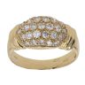 18ct Yellow Gold Cubic Zirconia Cluster Ring