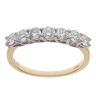 18ct Yellow Gold 0.75ct Brilliant Cut Diamond Seven Stones Ring