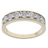 9ct Yellow Gold 0.25ct Brilliant Cut Diamond Half Eternity Ring