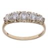 9ct Yellow Gold Gold Cubic Zirconia Five Stone Ring