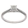9ct White Gold 0.25ct Brilliant Cut Diamond Solitaire Ring