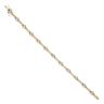 18ct Yellow And White Gold 0.50ct Brilliant Cut Diamond Bracelet 7"