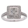 18ct White Gold 0.35ct Brilliant Cut Diamond Cluster Ring