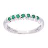 9ct White Gold Emerald Eternity Ring