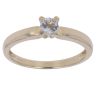 9ct Yellow Gold Cubic Zirconia Single Stone Ring