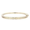 18ct Yellow Gold 0.60ct Brilliant Cut Diamond and Ruby Three Row Bangle