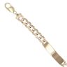 9ct Yellow Gold ID Curb Bracelet 8"