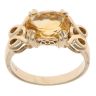 9ct Yellow Gold Single Stone Citrine Ring