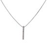 9ct White Gold 0.10ct Diamond Fancy Pendant and Chain 16"