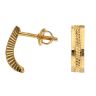 22ct Yellow Gold Textured Fancy Earrings