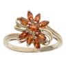 9ct Yellow Gold Citrine Flower Ring