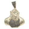 9ct Yellow Gold Black and Green Gemstone Gorilla Pendant