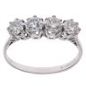 9ct White Gold 1.40ct Brilliant Cut Four Stone Fancy Ring