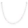 Silver Patterned And Plain Belcher Chain 22" By Icesia