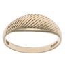 9ct Yellow Gold Line Patterned Signet Ring
