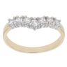 9ct Yellow Gold Cubic Zirconia Wishbone Ring