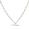 9ct Yellow Gold Figaro T-Bar Chain 16"