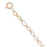 9ct Yellow Gold Cubic Zirconia Fancy Bracelet 6.5"