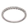 9ct White Gold 0.20ct Brilliant Cut Diamond Half Eternity Ring