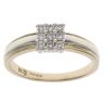 9ct Yellow And White Gold 0.20ct Brilliant Cut Diamond Cluster Ring