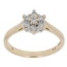 9ct Yellow Gold 0.25ct Brilliant Cut Diamond Cluster Ring