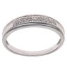 9ct White Gold 0.05ct Brilliant Cut Diamond Eternity Ring