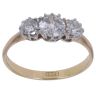 18ct Yellow Gold 1.00ct Brilliant Cut Diamond Trilogy Ring