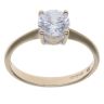 9ct Yellow Gold Cubic Zirconia Solitaire Ring